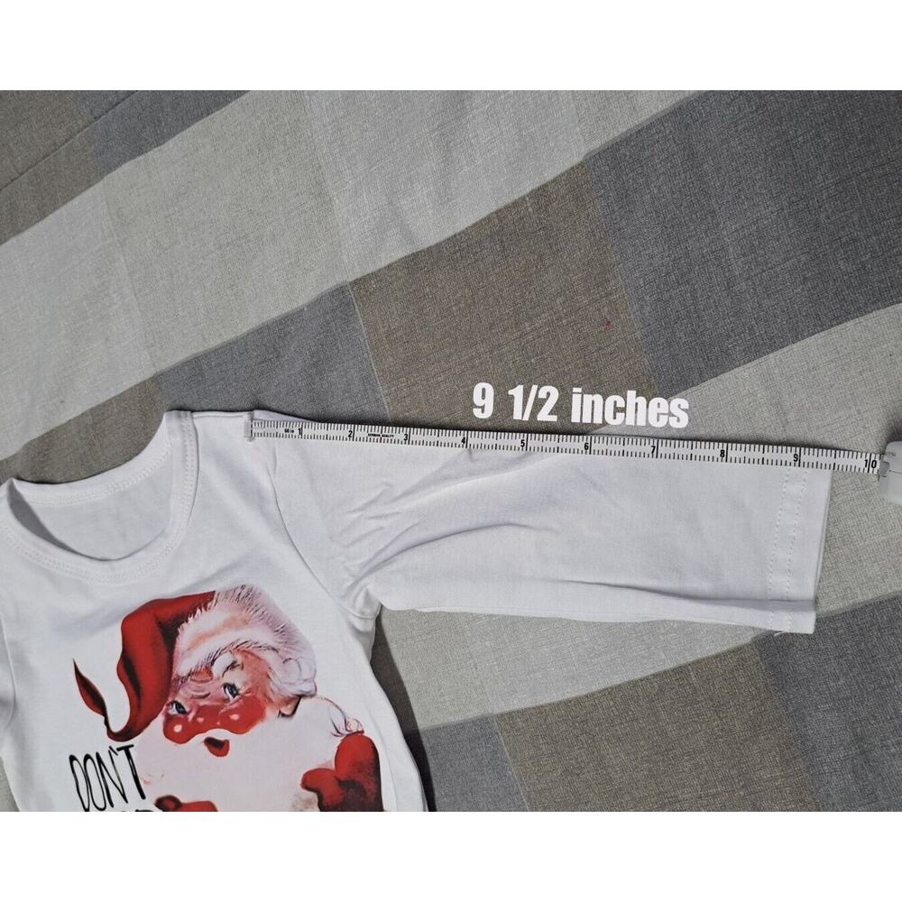 Baby Girl Christmas Outfit Long Sleeve Santa Baby Tops Bell-bottoms pants 3-6M - Picture 5 of 15
